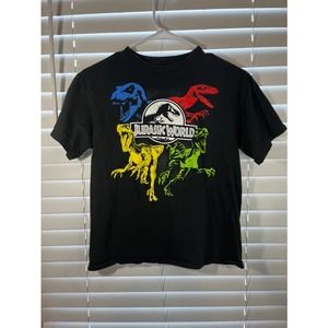 Boys Jurassic World‎ Black Shirt Size Medium